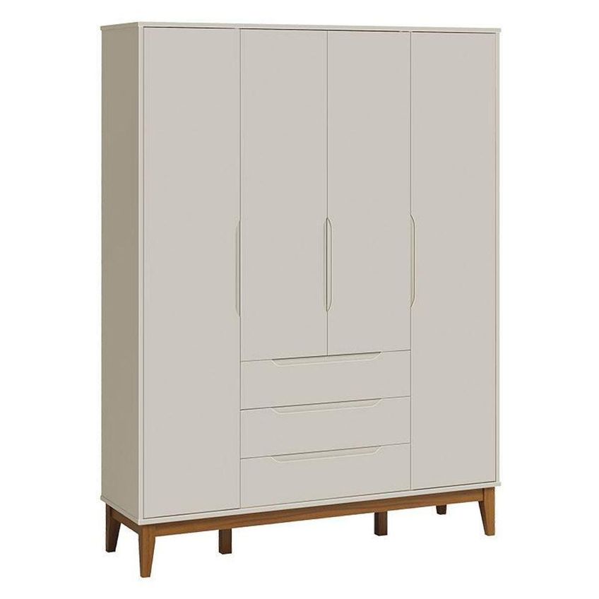 Quarto De Bebê Elfe Classic Danny 4 Portas 4 Gavetas MDF Amadeirado Reller - imagem 5