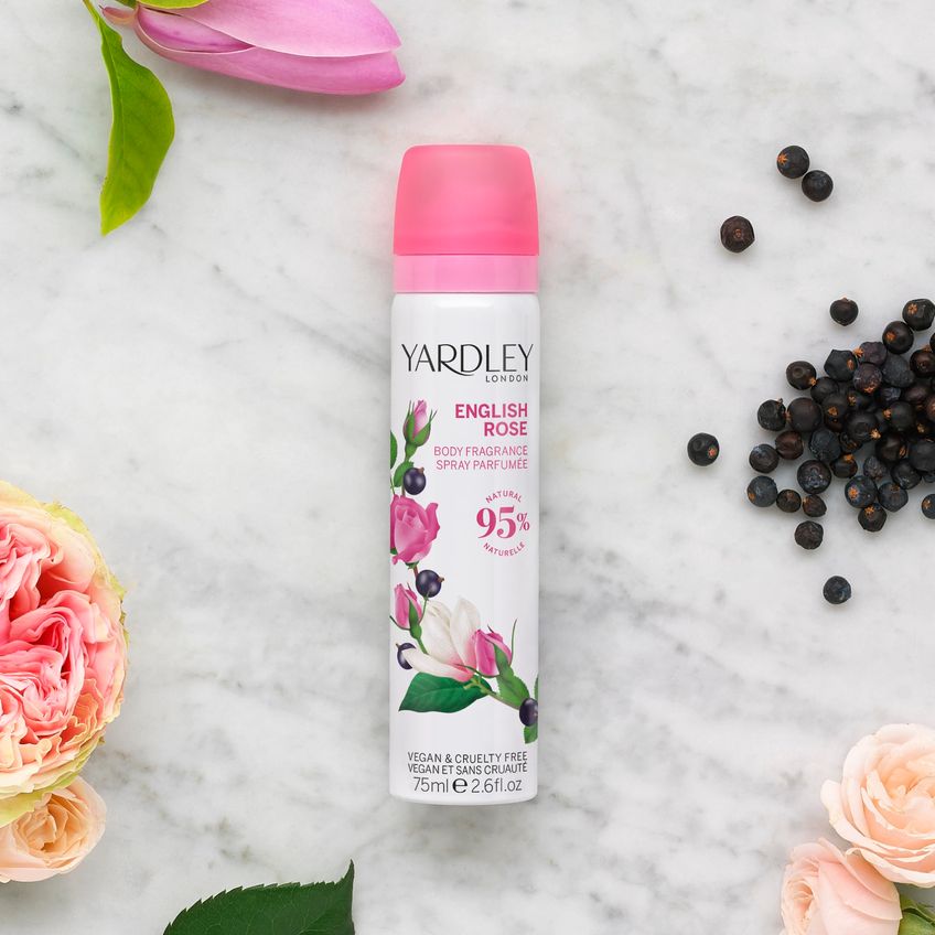 Spray Corporal Desodorante Yardley London English Rose 75 Ml Para Mulheres - imagem 2