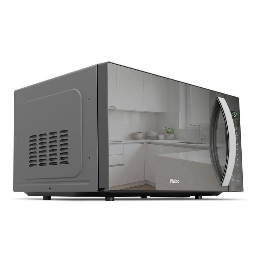 Micro-ondas De Bancada Philco Pmo31s 28l 1100w Tira Odor Prata 110v - imagem 4