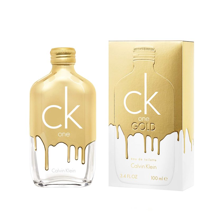 Perfume CK One Gold Spray EDT 3.4 Oz Dourado Limited Edition - imagem 2