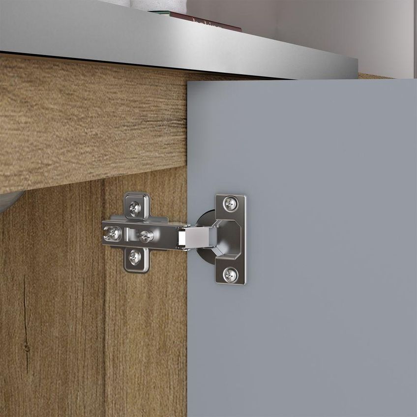 Balcão De Cozinha Com Pia Axé 8107 3 Portas 2 Gavetas Branco Bertolini - imagem 3