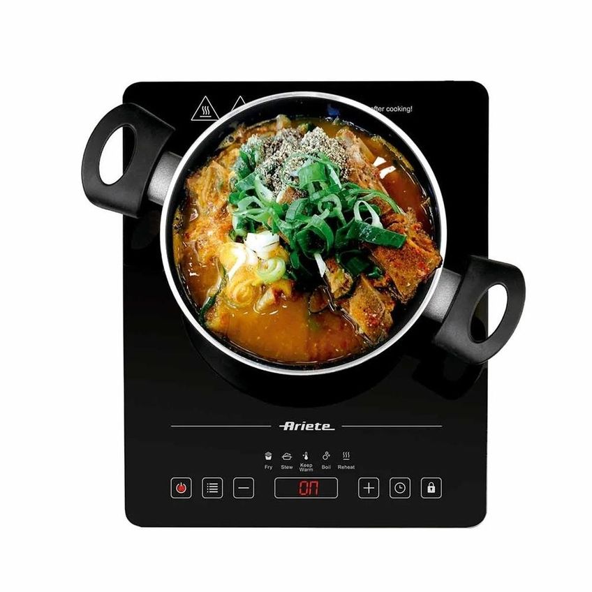 Cooktop Ariete Portatil 28cm Com 1 Zona De Indução Em Vitrocerâmico 1200w Preto 220v 00c199700arbr - imagem 3