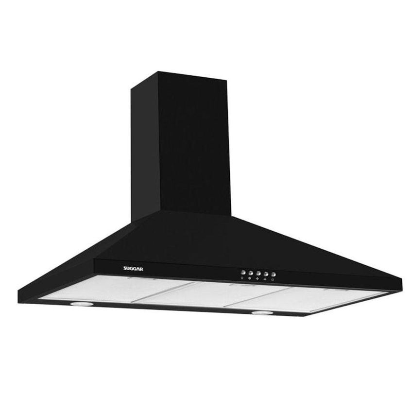 Coifa De Parede Piramidal Suggar Tp0290pt 90cm Led Preto 220v - imagem 5