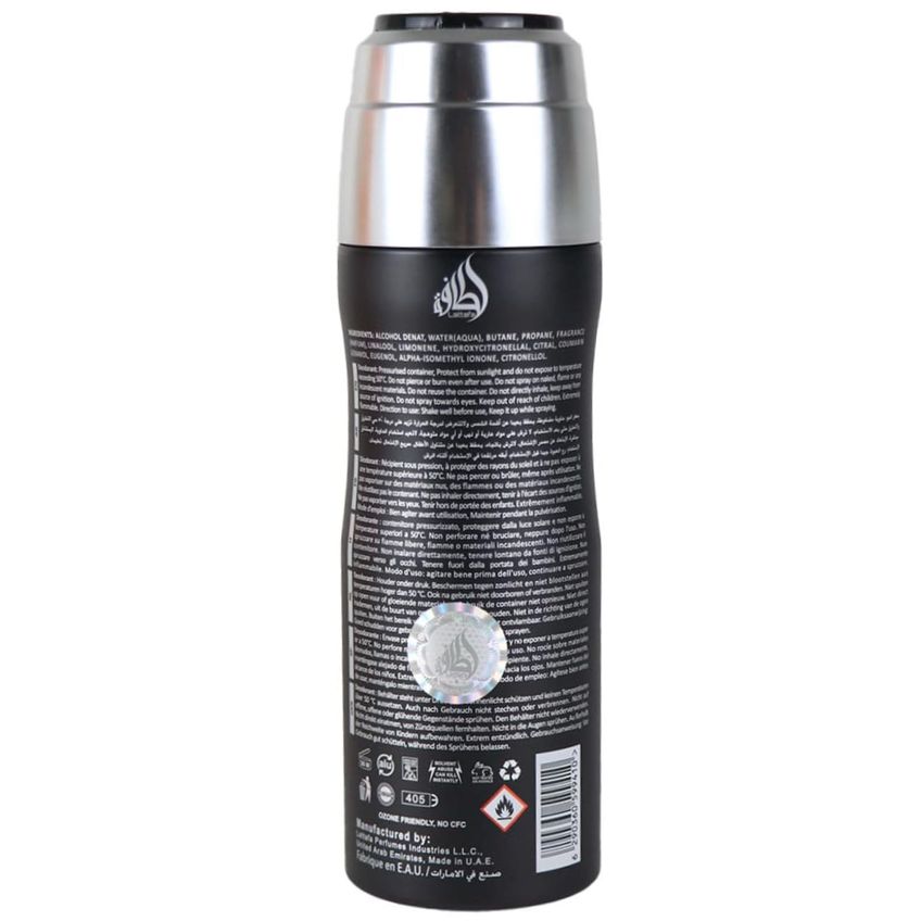 Spray Desodorante Perfumado Lattafa Fakhar Para Homens 200ml - imagem 3