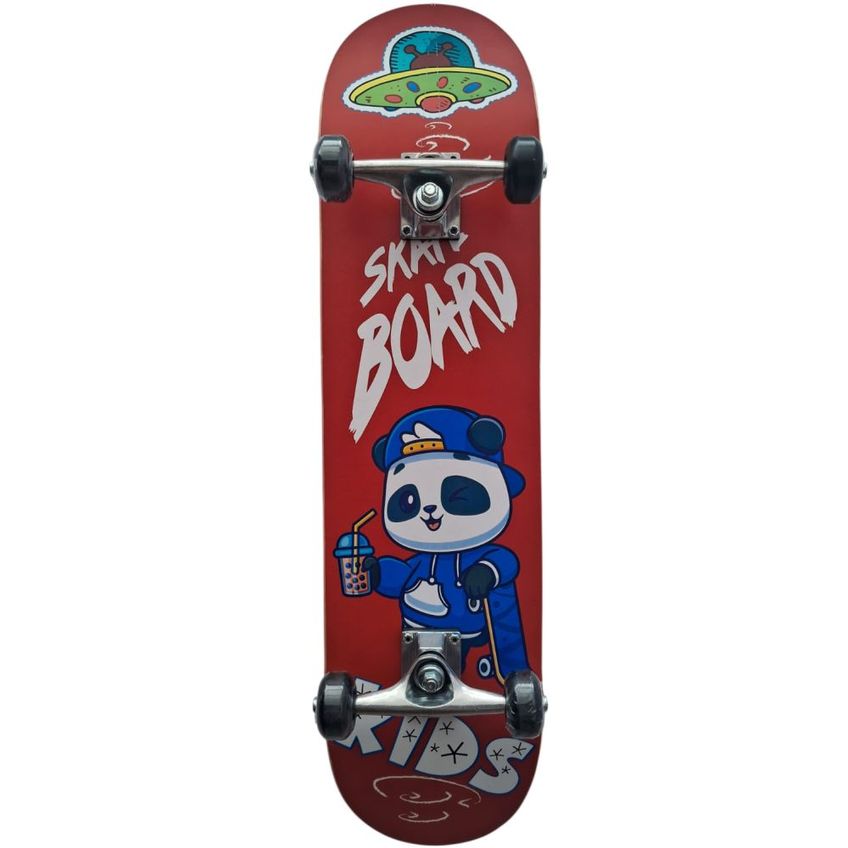Skate Montado Iniciante Semi Profissional Panda - imagem 3