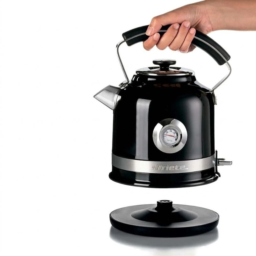 Chaleira Elétrica Ariete Moderna 1,7l Em Aço Inox 1500w Preto 127v 00c28540carbr - imagem 4