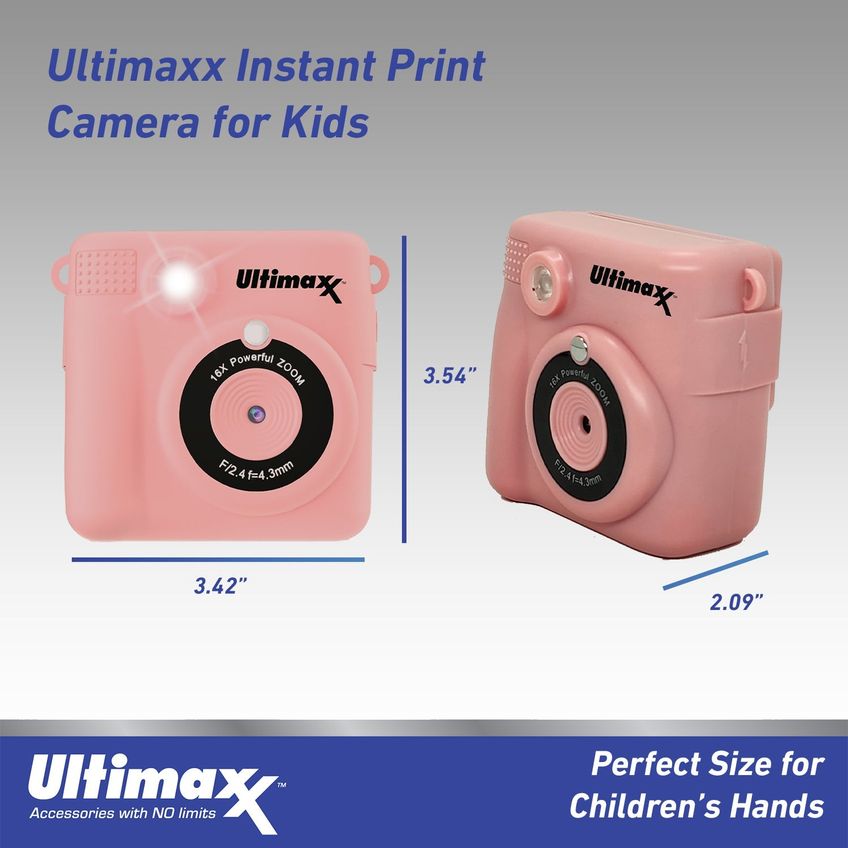 Câmera Instantânea De Impressão Ultimaxx Kids Rosa 3 Bobinas 32gb - imagem 4