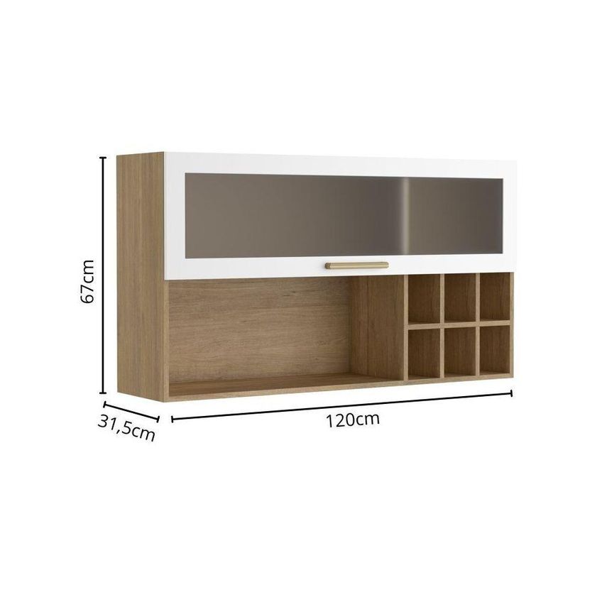 Cozinha Completa Com Pia Axe 9 Portas 2 Gavetas Mdf Mdp Branco Bertolini - imagem 4