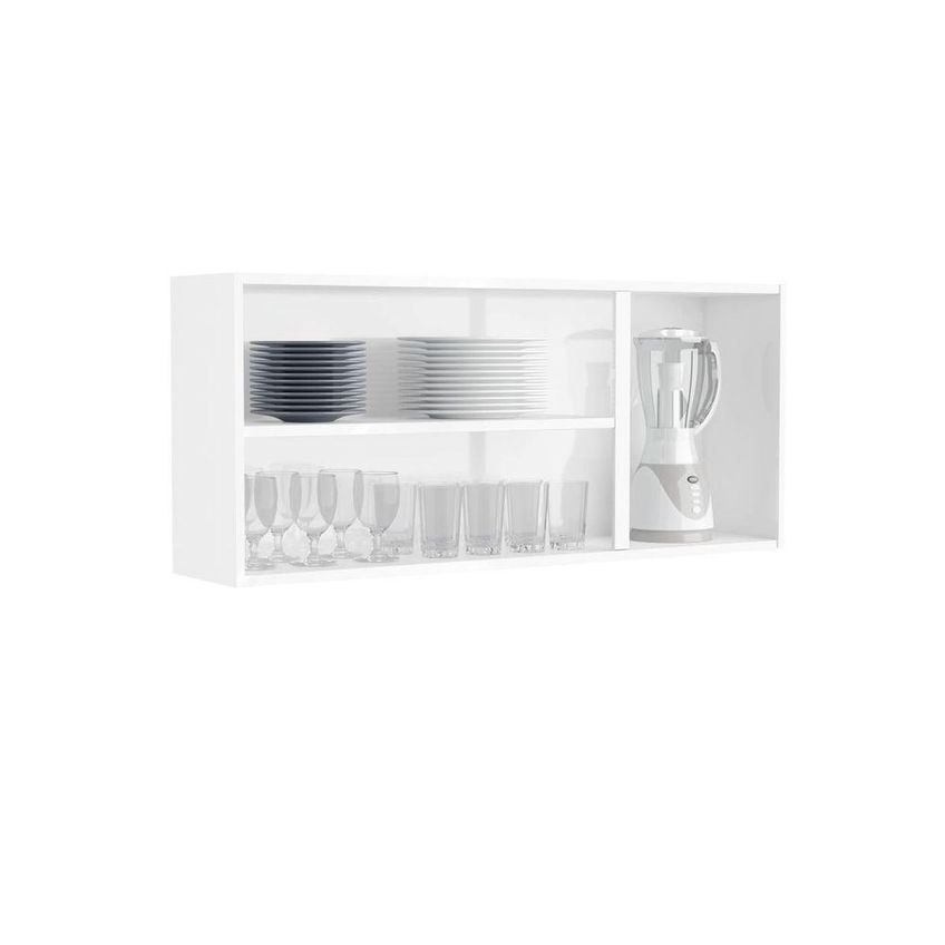 Armário Aéreo De Cozinha Em Aço Essência 7009 120cm 3 Portas Pecan Bertolini - imagem 4
