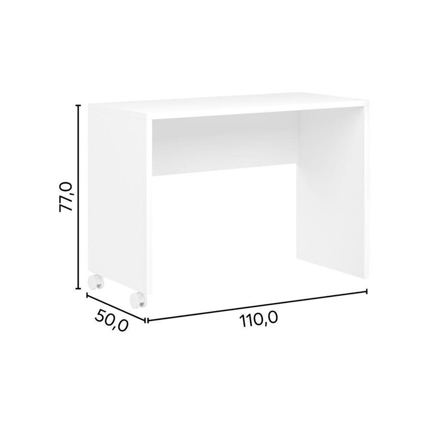 Mesa Multiuso 8201 MDP 110cm Branco Bertolini - imagem 3