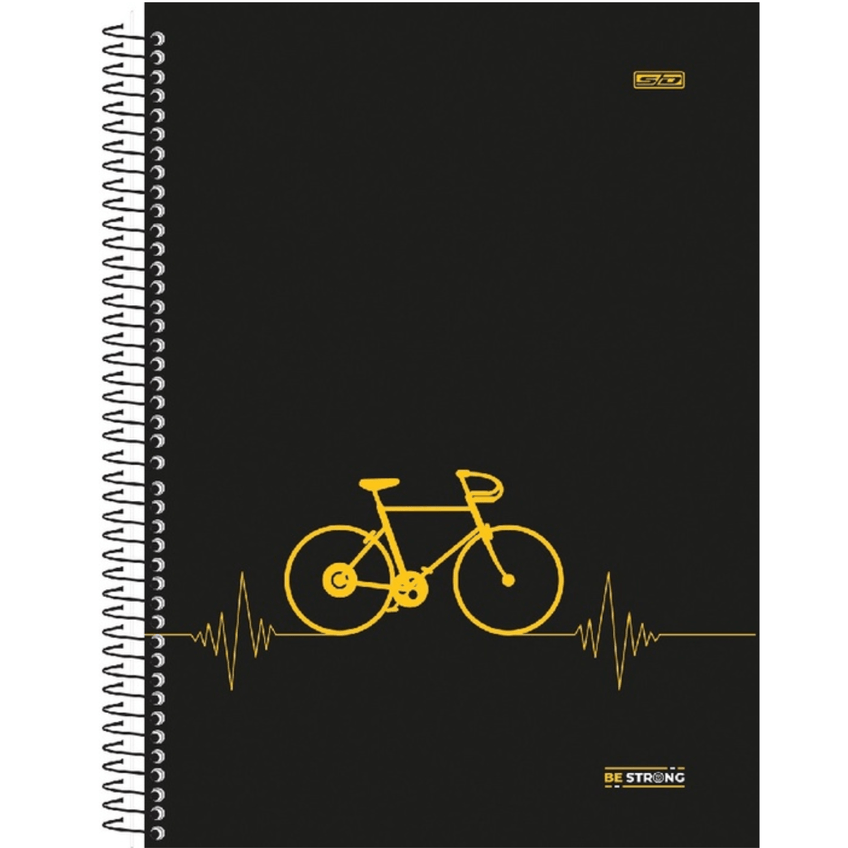 Caderno Espiral Capa Dura 1 Matéria - 80 Folhas - Be Strong - São Domingos - imagem 3