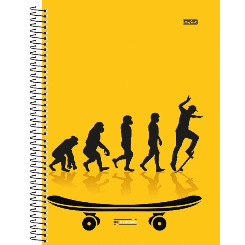 Caderno Espiral Capa Dura 1 Matéria - 80 Folhas - Be Strong - São Domingos - imagem 5