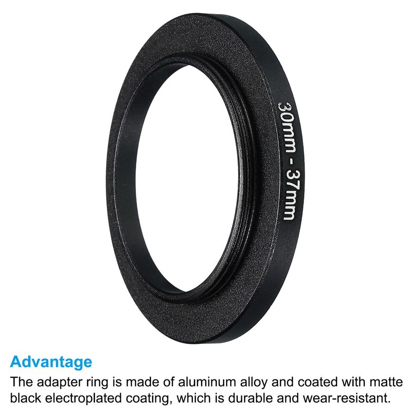 Anel De Passo Patikil 30mm-37mm Para Lente De Câmera - Preto - imagem 4