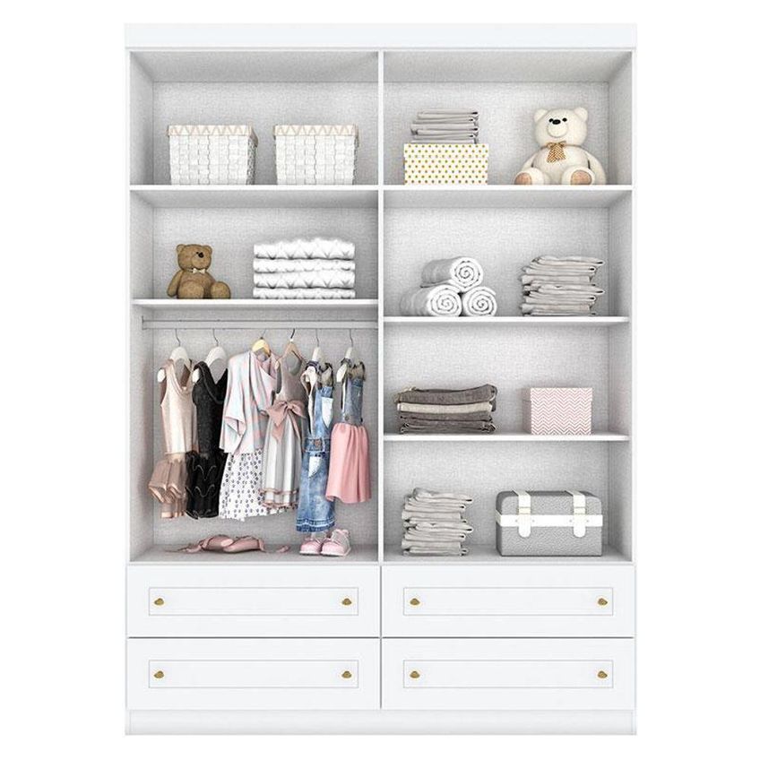 Berço Americano Q Encanto 3820 Retrô Colchão Incluso Branco Acetinado Qmovi - imagem 4