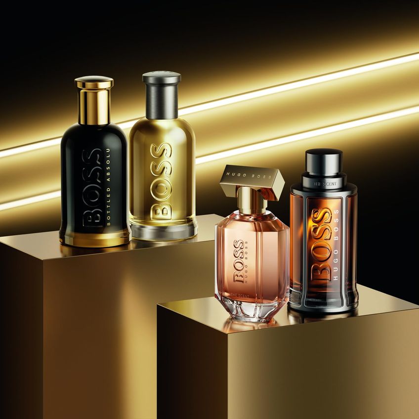 Perfume Hugo Boss Bottled EDT 100ml Para Homens Conjunto de 3 Peças - imagem 4