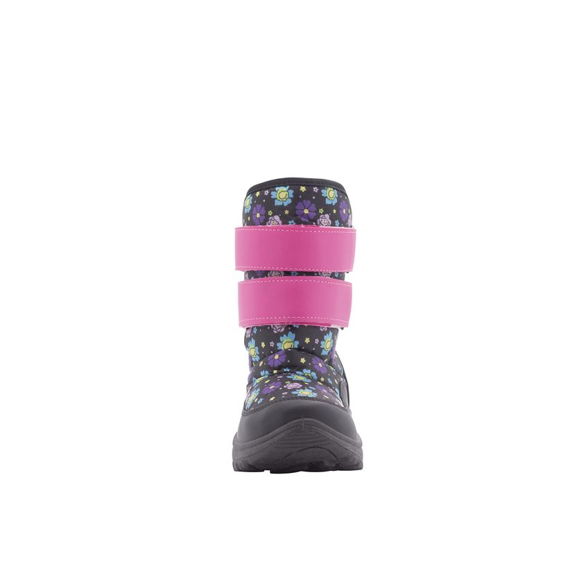 Bota Infantil Aquakix De Neve Com Estampa Floral E Forro Sherpa - imagem 3