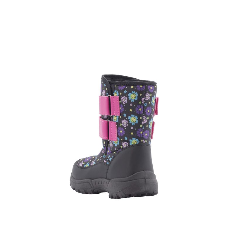 Bota Infantil Aquakix De Neve Com Estampa Floral E Forro Sherpa - imagem 4