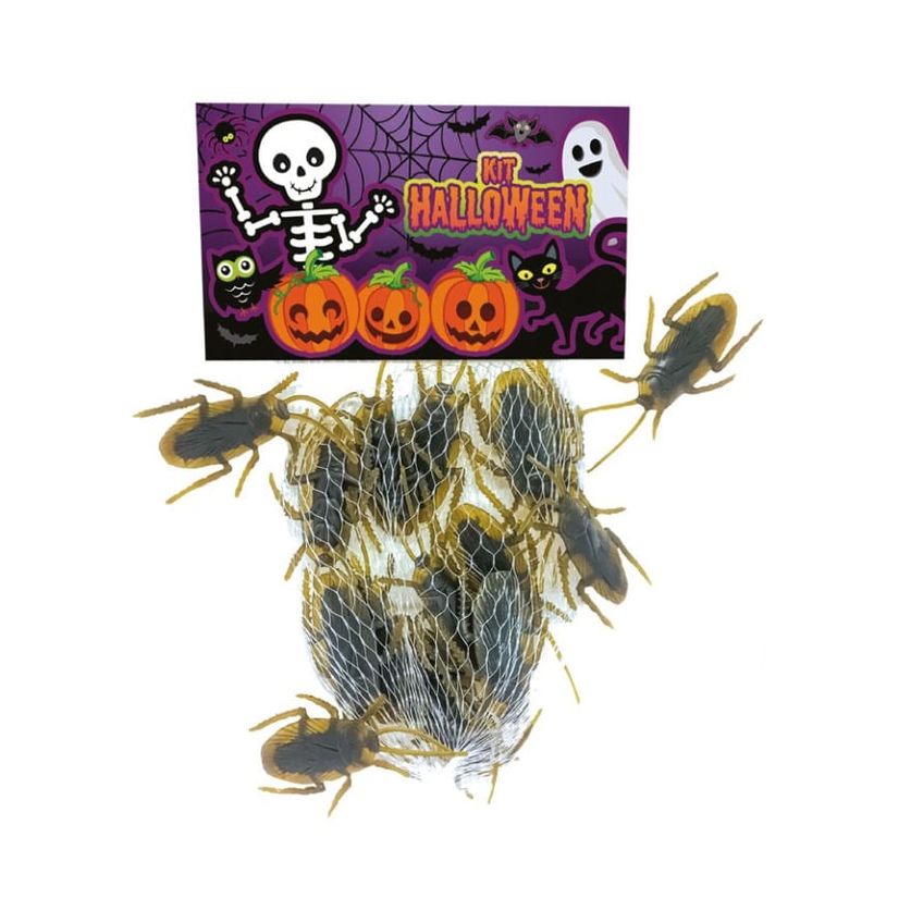 Baratas Decoração De Halloween - 24 Peças - Brasilflex Brasilflex (Gala) - imagem 3