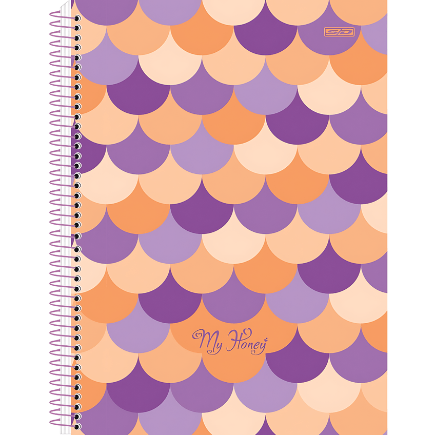 Caderno Espiral Capa Dura 1 Matéria - 80 Folhas - My Honey - São Domingos - imagem 2