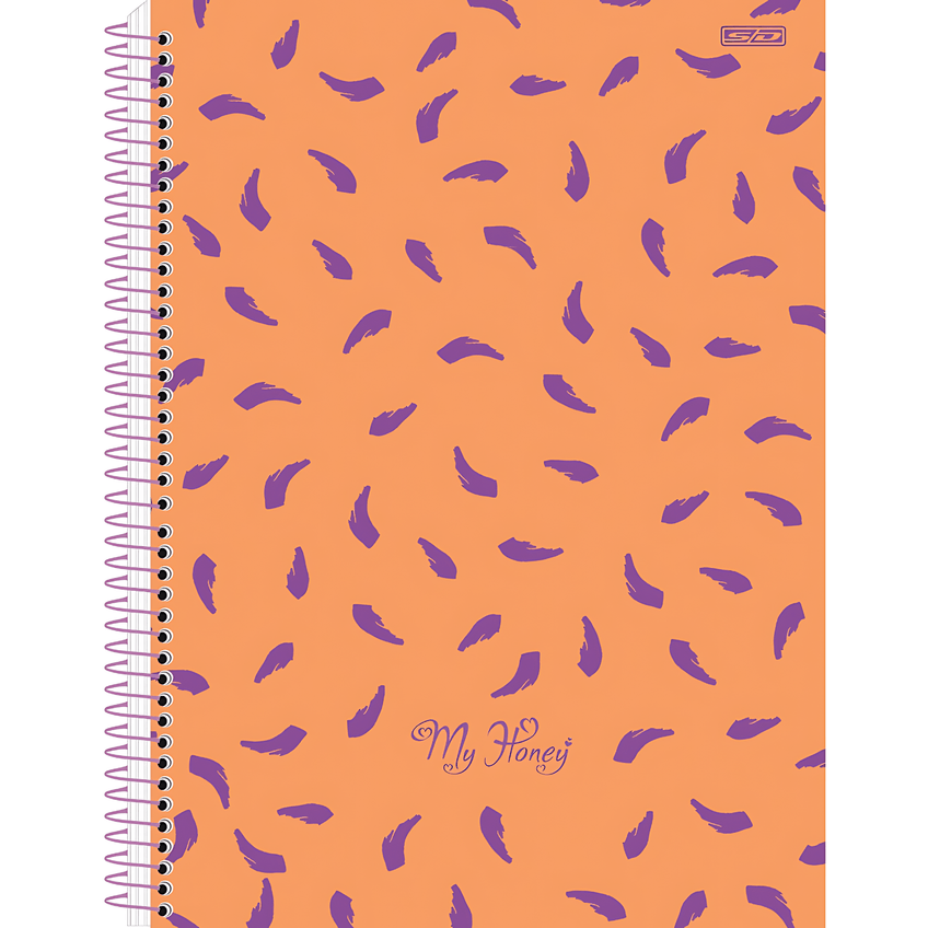 Caderno Espiral Capa Dura 1 Matéria - 80 Folhas - My Honey - São Domingos - imagem 3