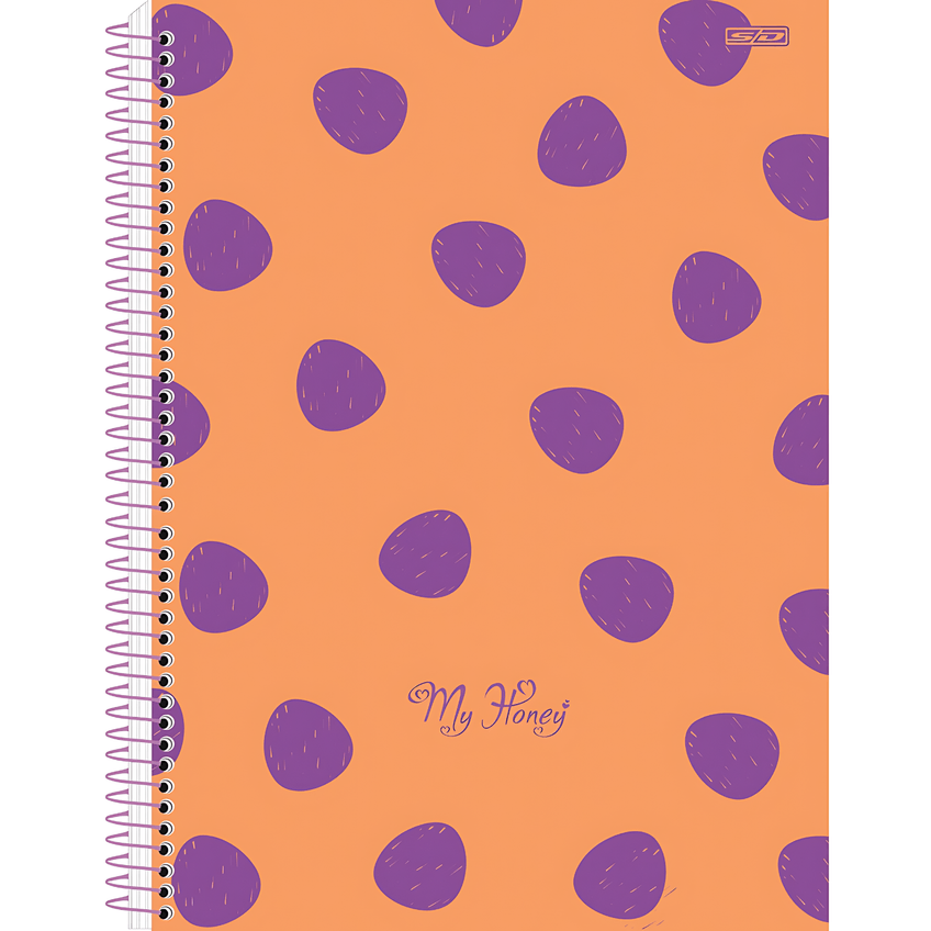 Caderno Espiral Capa Dura 1 Matéria - 80 Folhas - My Honey - São Domingos - imagem 5