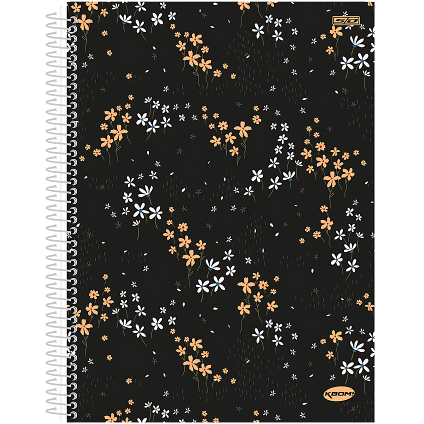 Caderno Espiral Capa Dura 1 Matéria - 96 Folhas - Feminino New Kbom - São Domingos - imagem 3