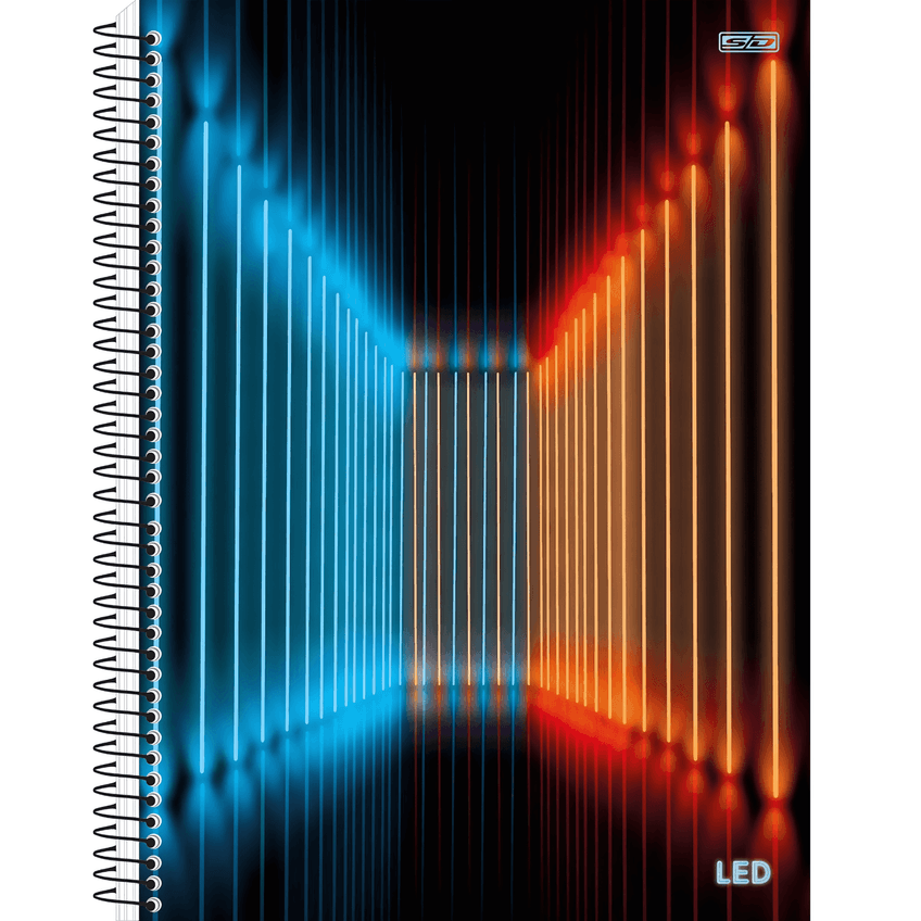 Caderno Espiral Capa Dura 1 Matéria - 80 Folhas - LED - São Domingos - imagem 4