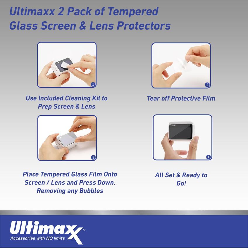 Protetor De Tela E Lente Ultimaxx Para Insta360 Go3 - Pacote Com 2 Unidades - imagem 3