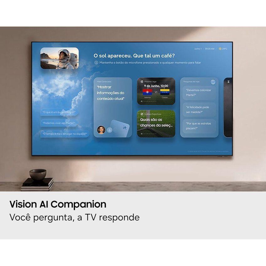 Smart TV Samsung UN65M75HAGXZD 65 Mini LED 4K Preto Bivolt - imagem 5