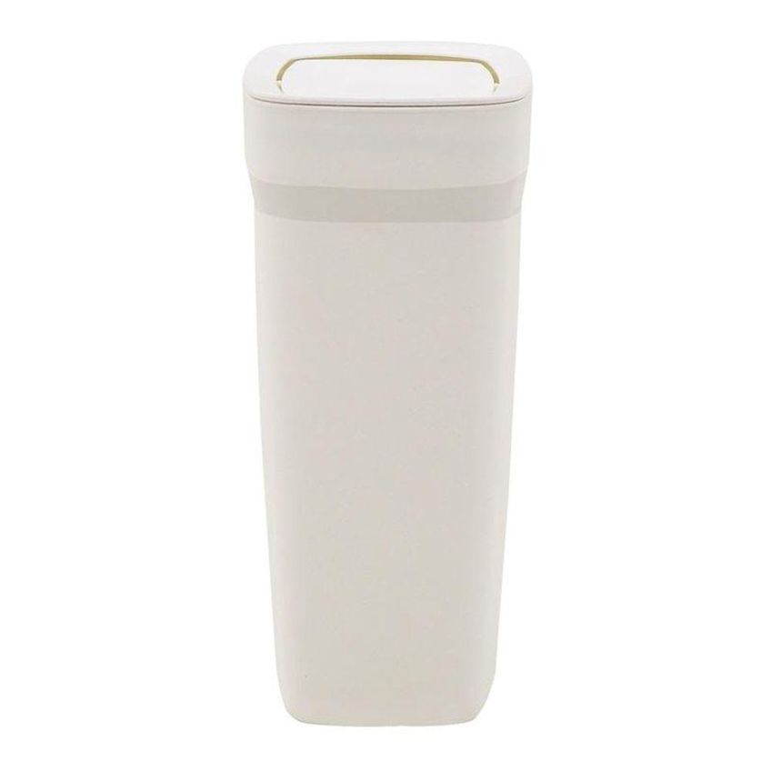 Lixeira Compact 10,5l Polipropileno Basculante Aro Interno Branco Tramontina - imagem 2