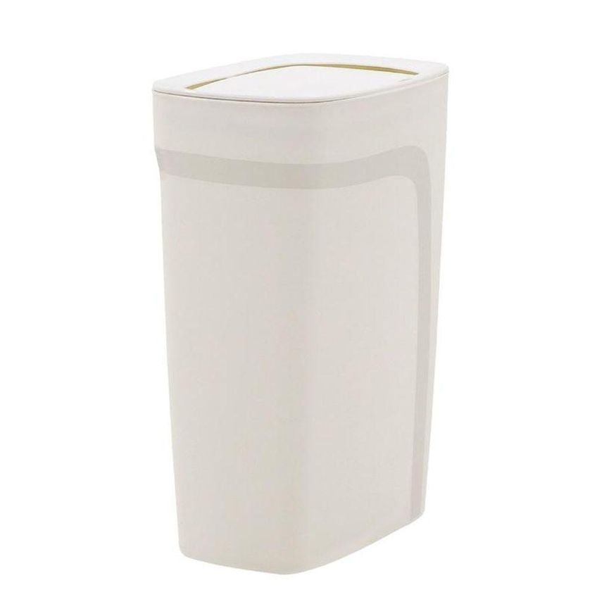 Lixeira Compact 10,5l Polipropileno Basculante Aro Interno Branco Tramontina - imagem 4