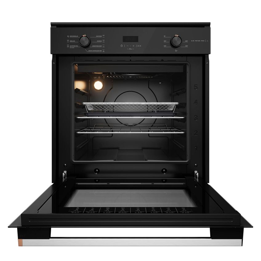 Forno De Embutir Elétrico 84 Litros Com Air Fryer Pro Preto Brastemp - Box84ae 220v - imagem 3