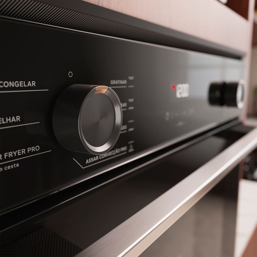 Forno De Embutir Elétrico 84 Litros Com Air Fryer Pro Preto Brastemp - Box84ae 220v - imagem 5