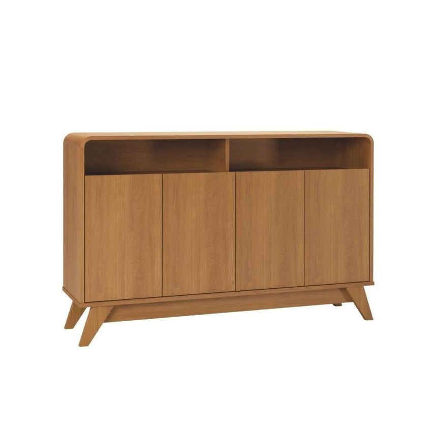 Bancada Nature Moderno 4 Portas 1 Gaveta MDP 125cm Mais De Casa - imagem 4