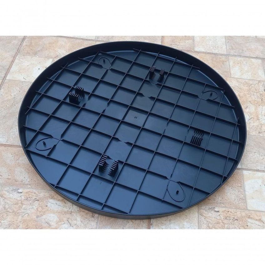 Tampo Para Mesa Tambor Bistro Bar Em Plástico -b Em Polietileno 60cm Preto Convenienza - imagem 5