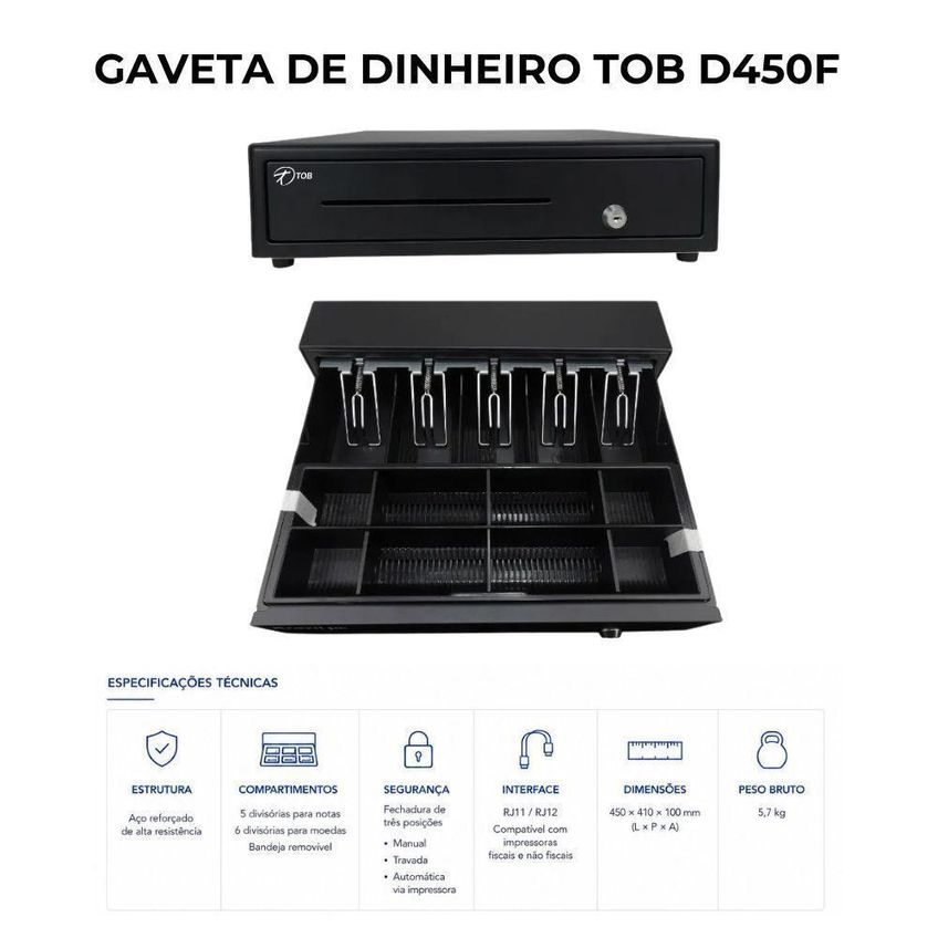 Computador PDV com Periféricos Core i7 2ª Geração 8GB SSD 240GB Sistema TOB Food Bivolt TOB - imagem 2