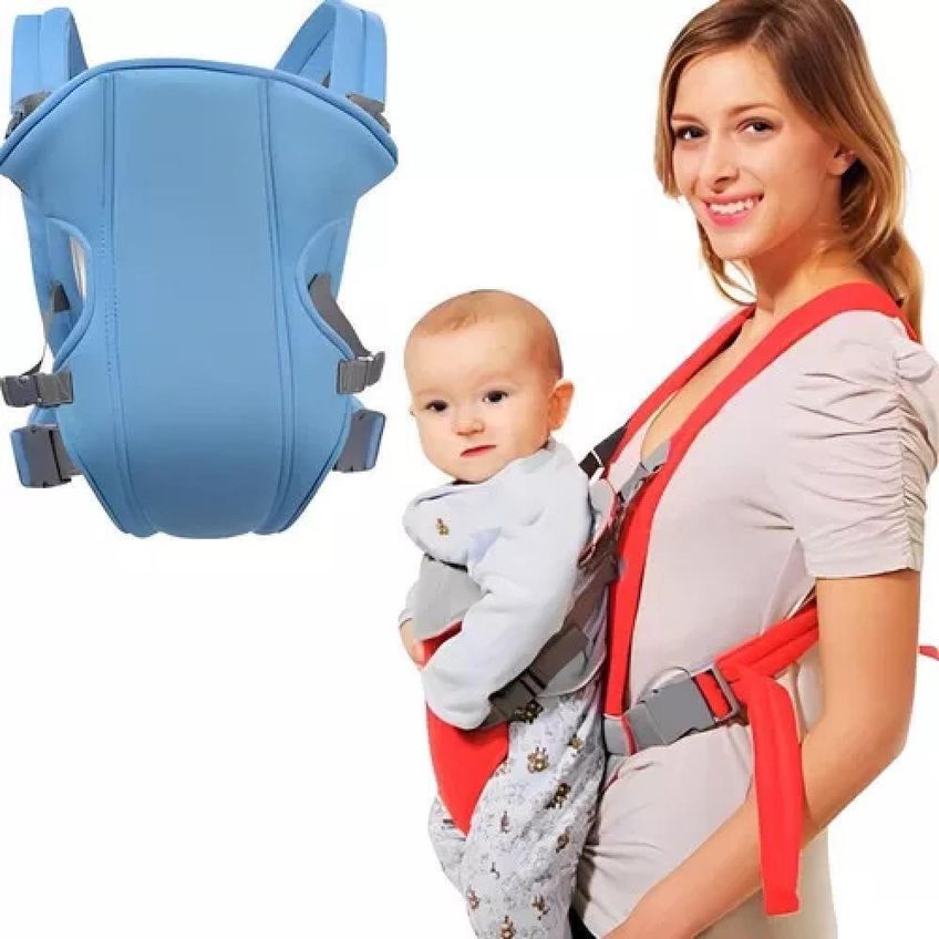 Canguru Para Bebê Ergonômico 3 Posições Suporta 15kg Roxo Yeet - imagem 3