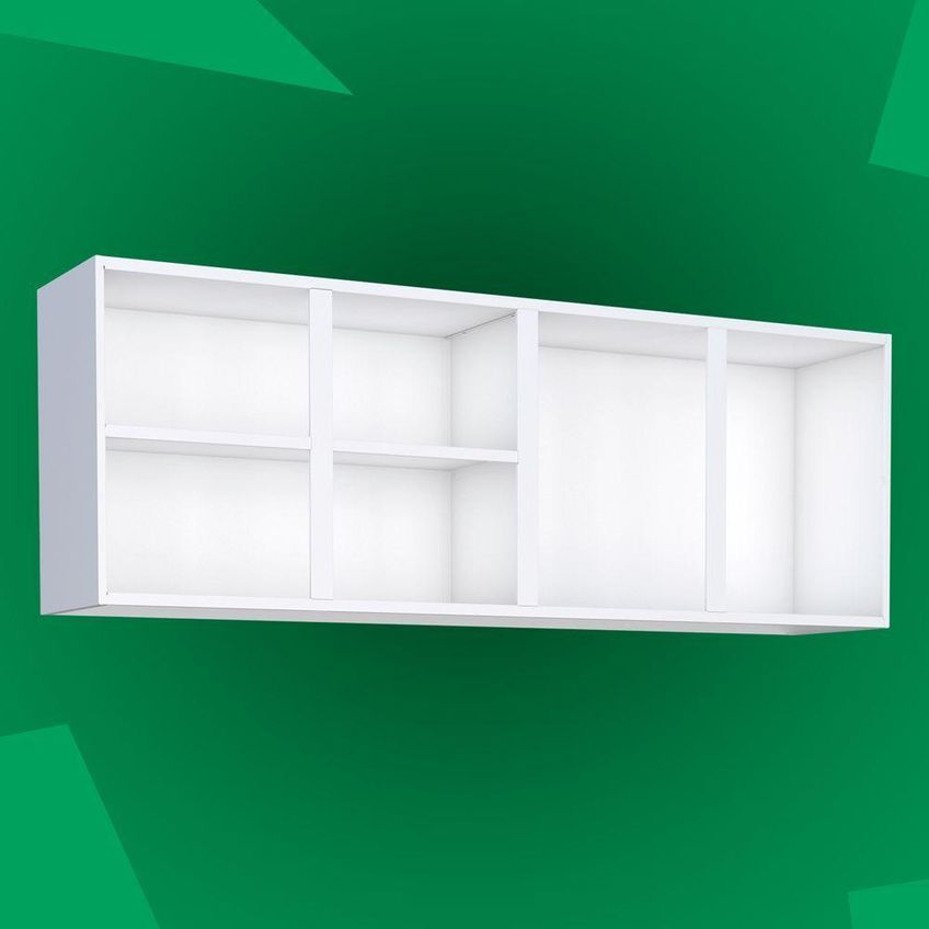 Armário Aéreo Júpiter 153cm Aço Eletrogalvanizado Branco Cozimax - imagem 3