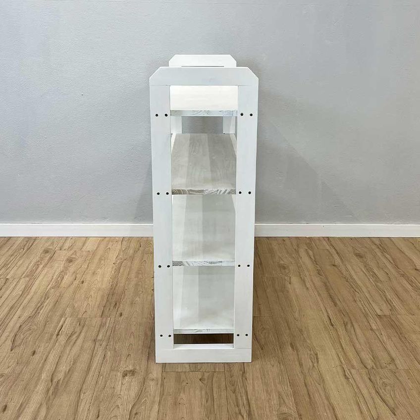 Aparador Linea Ample Moderno 4 Prateleiras 100cm Branco Artfactory Design - imagem 4