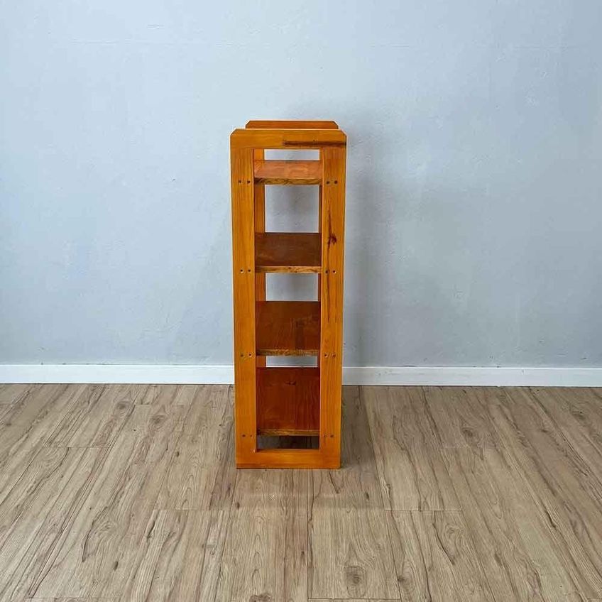 Aparador Linea Slim Rústico 4 Prateleiras Madeira Maciça 54cm Amadeirado Artfactory Design - imagem 4