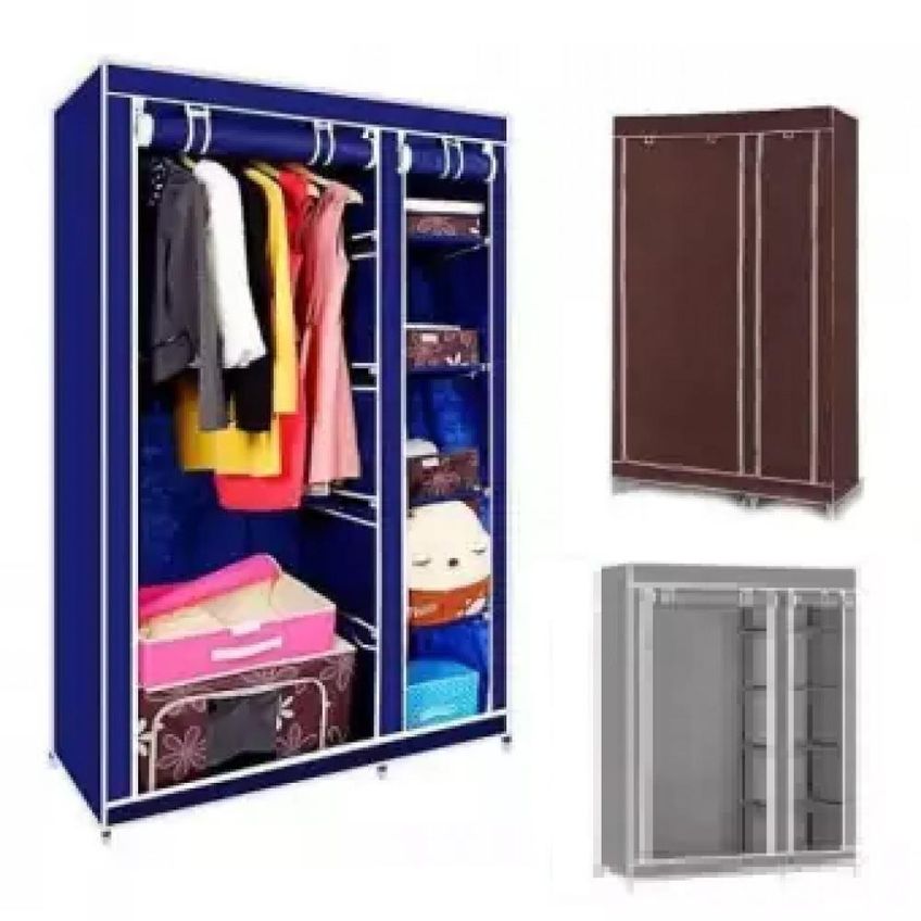 Guarda Roupa Duplo Portatil 4 Prateleiras Sapateira Com Design Funcional Para Organização Diária - imagem 2