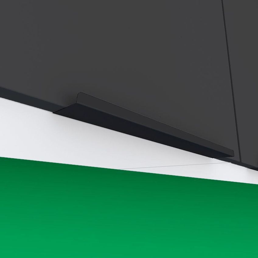 Armário Aéreo Júpiter 144cm Aço 6 Nichos Sem Porta Preto Cozimax - imagem 3