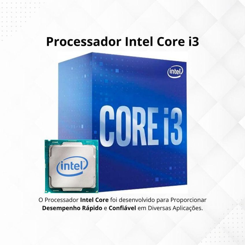 Computador Completo Desktop Gamer Intel Core I3 16gb SSD 512gb Monitor 19 Solução Completa - imagem 4