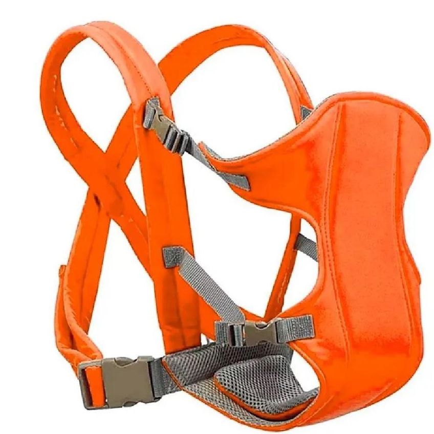 Canguru Para Bebê Baby Carriers Passeio Ergonômico Com Reforço Nas Costas Laranja Yeet - imagem 4