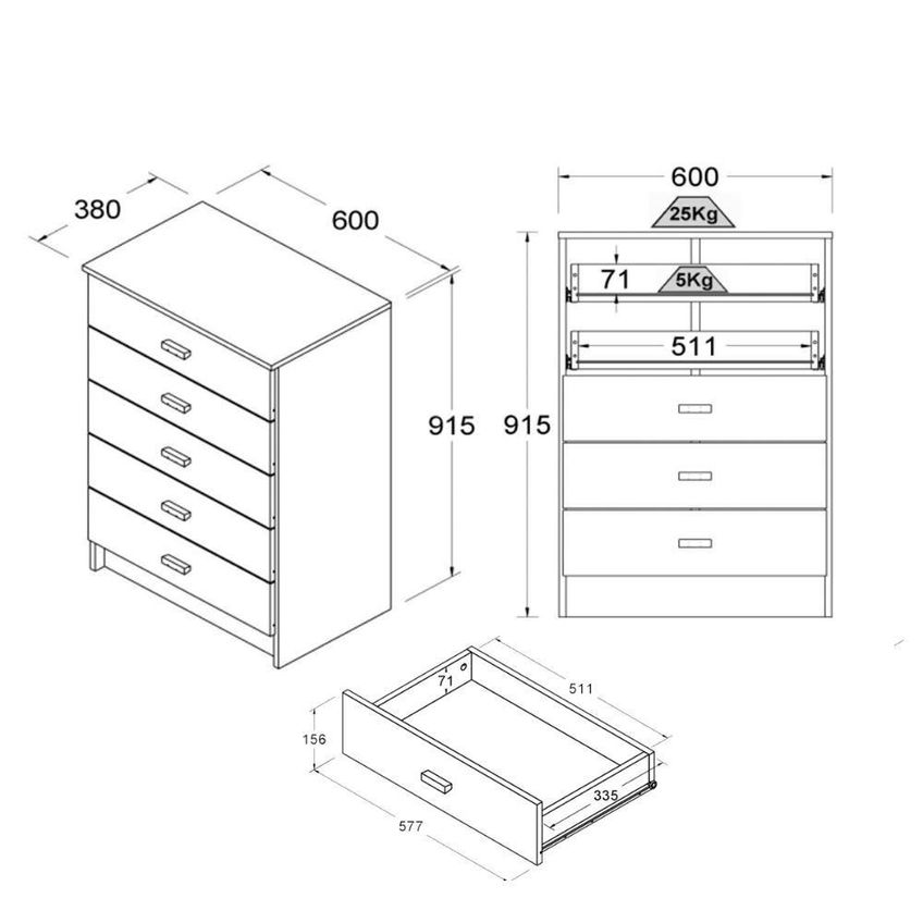 Conjunto Quarto Infantil Bbi51 Bb120 Bb322 Mdp Branco Ditália Móveis - imagem 4
