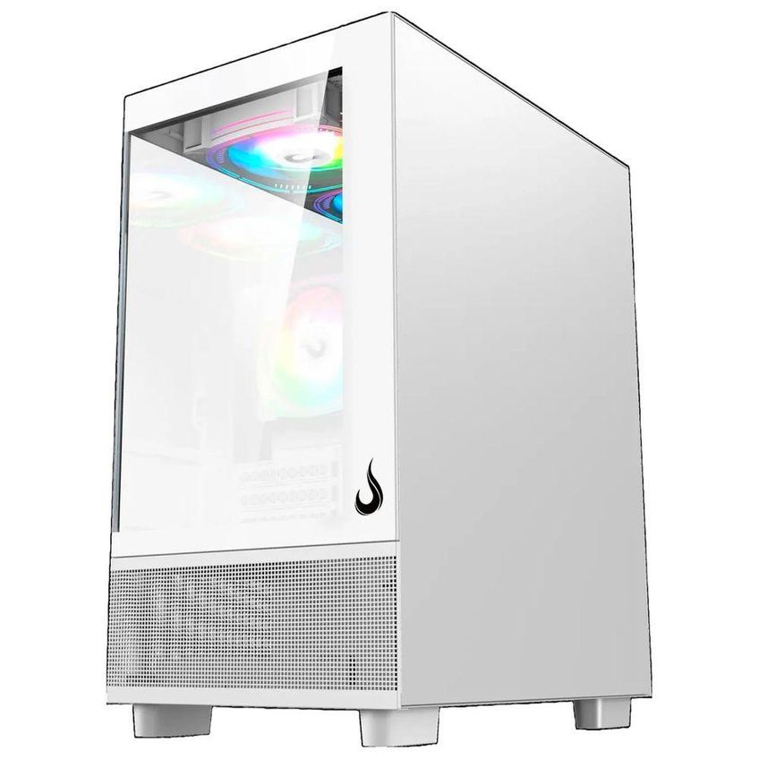 Gabinete Gamer Crystal Glass 02 Mid Tower M-atx Itx Vidro Temperado Branco Rise Mode RM-CA-CY-02-FW - imagem 2