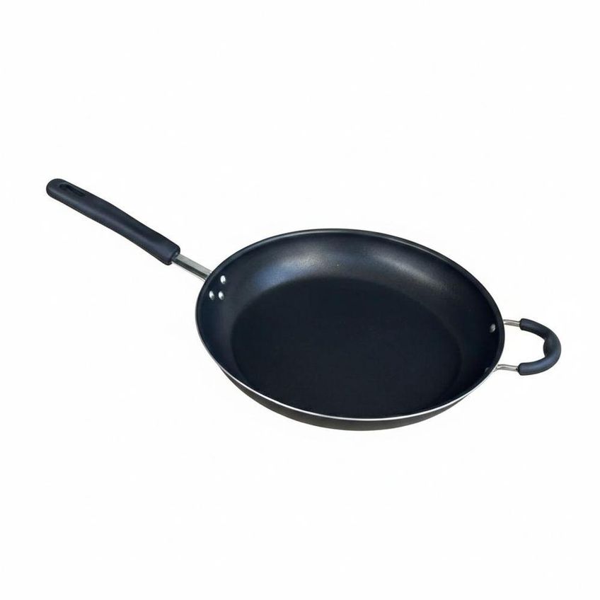 Frigideira Starflon Antiaderente Alumínio 32cm 3,4l Tampa Vidro Temperado Docesar - imagem 3