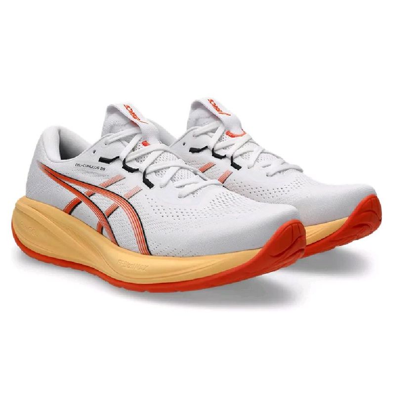 Tênis Asics Gel-Cumulus 28 Branco/Laranja 44 - imagem 3