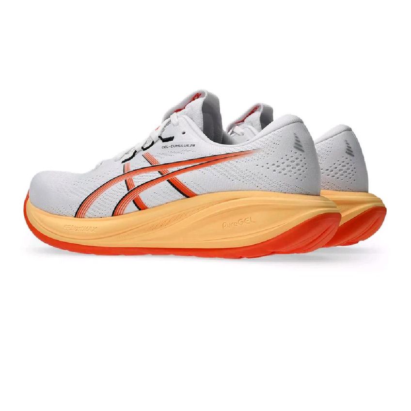 Tênis Asics Gel-Cumulus 28 Branco/Laranja 44 - imagem 4