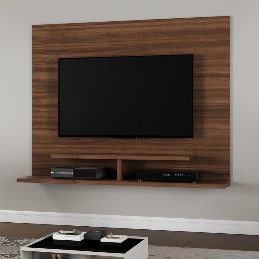 Painel Para TV Vênus Até 56 Polegadas 136,5cm MDP Com Suporte Café Venus - imagem 2